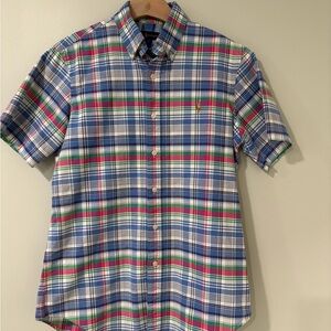 Polo Ralph Lauren Plaid Short-Sleeve Button-Down Oxford Shirt